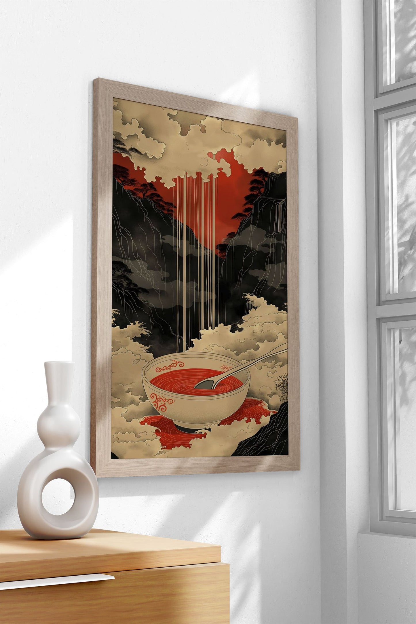Ramen Food Asian Style Poster | Wall Art for H ome & Office | High-Quality Print