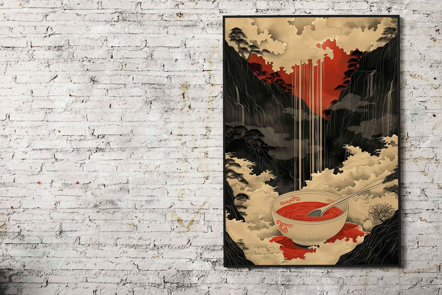 Ramen Food Asian Style Poster | Wall Art for H ome & Office | High-Quality Print