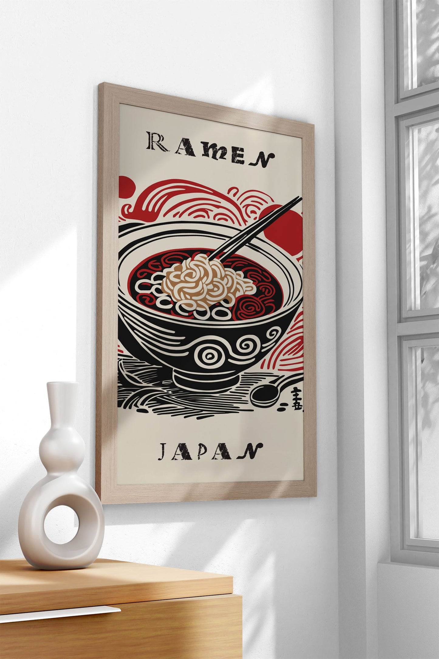 Ramen Japan Soup Asian Style Poster | Flavorful Unframed Wall Art Print for Kitchen, Home & Office Decor | Premium Quality | Multiple Sizes Available