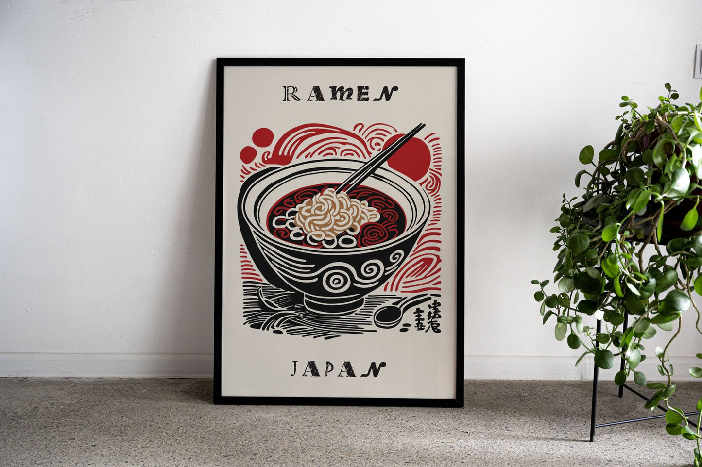 Ramen Japan Soup Asian Style Poster | Flavorful Unframed Wall Art Print for Kitchen, Home & Office Decor | Premium Quality | Multiple Sizes Available