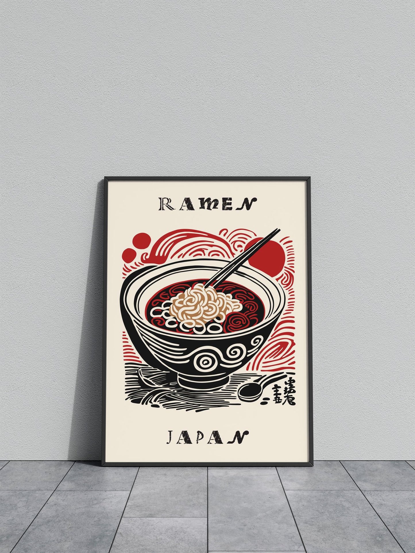 Ramen Japan Soup Asian Style Poster | Flavorful Unframed Wall Art Print for Kitchen, Home & Office Decor | Premium Quality | Multiple Sizes Available