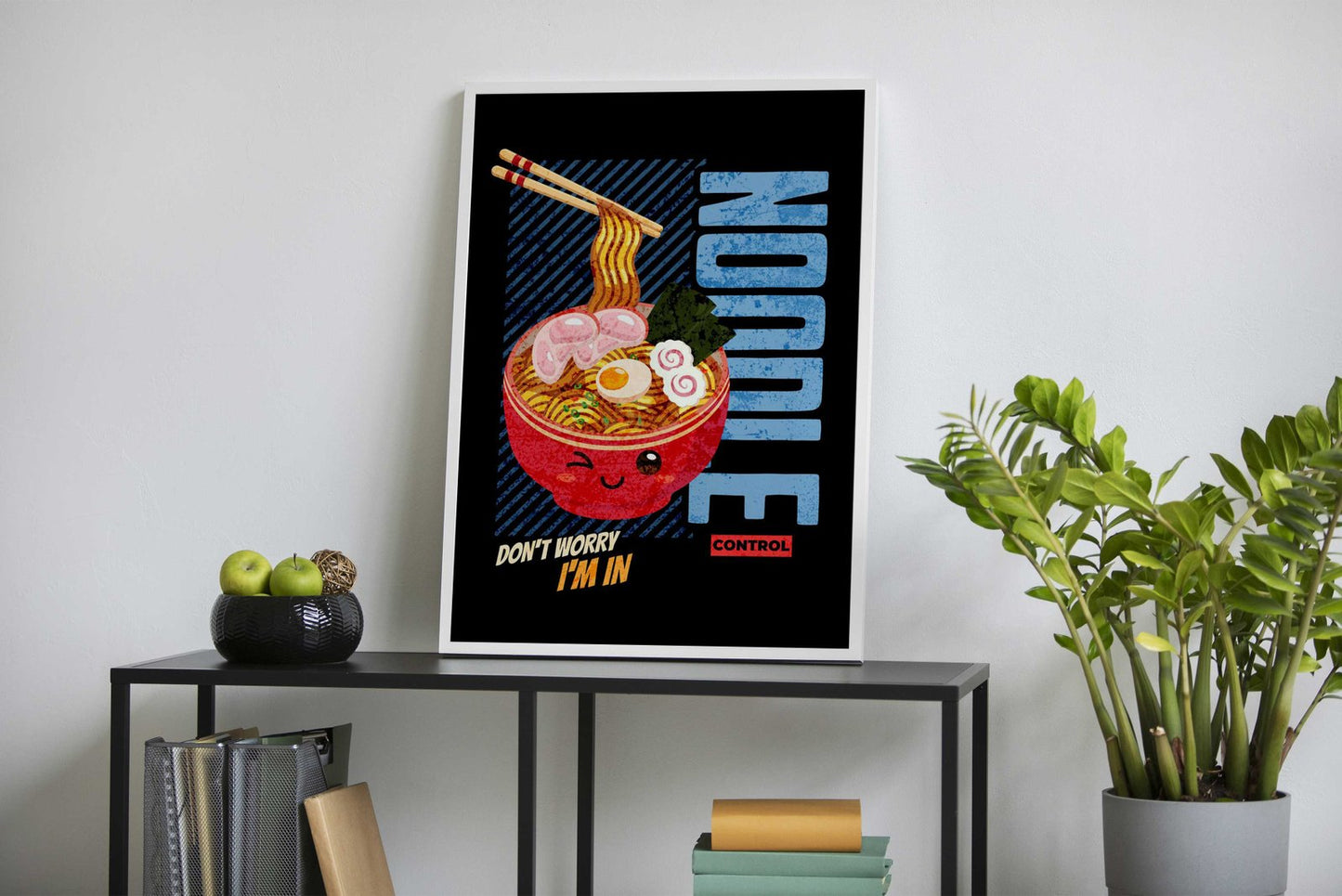 Ramen Lover Asian Style Poster | Playful Unframed Wall Art Print for Kitchen, Home & Office Decor | High-Quality Finish | Multiple Sizes Available