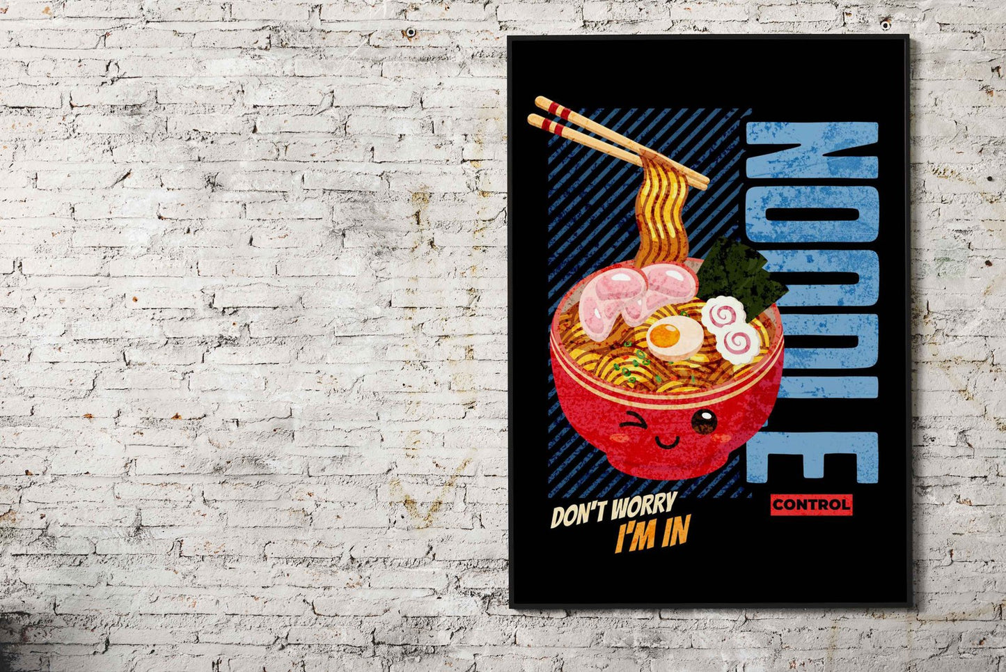 Ramen Lover Asian Style Poster | Playful Unframed Wall Art Print for Kitchen, Home & Office Decor | High-Quality Finish | Multiple Sizes Available