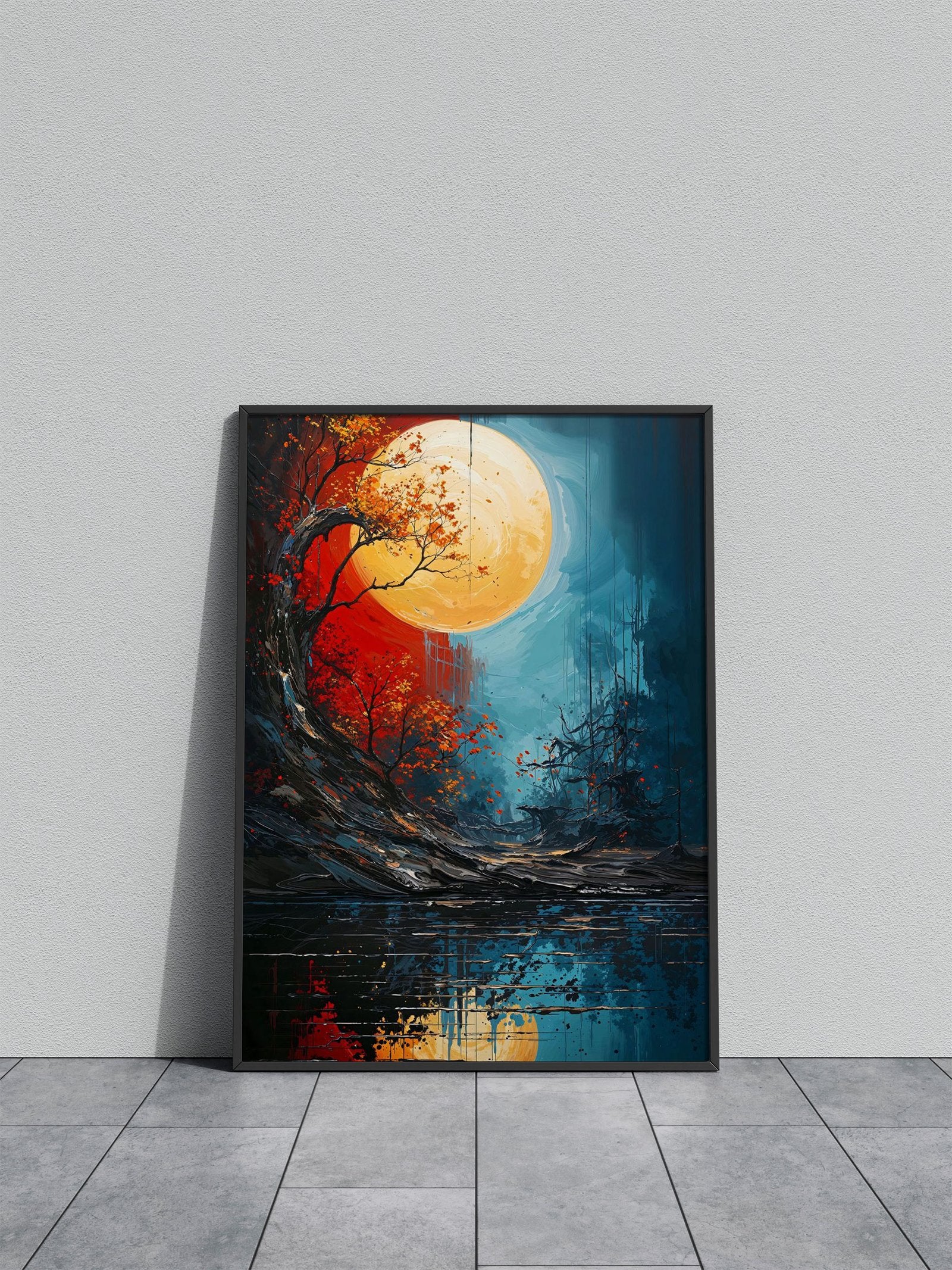 Reflections Asian Style Poster | Wall Art for Home & Office | High-Quality Print - High-Quality Visual Display