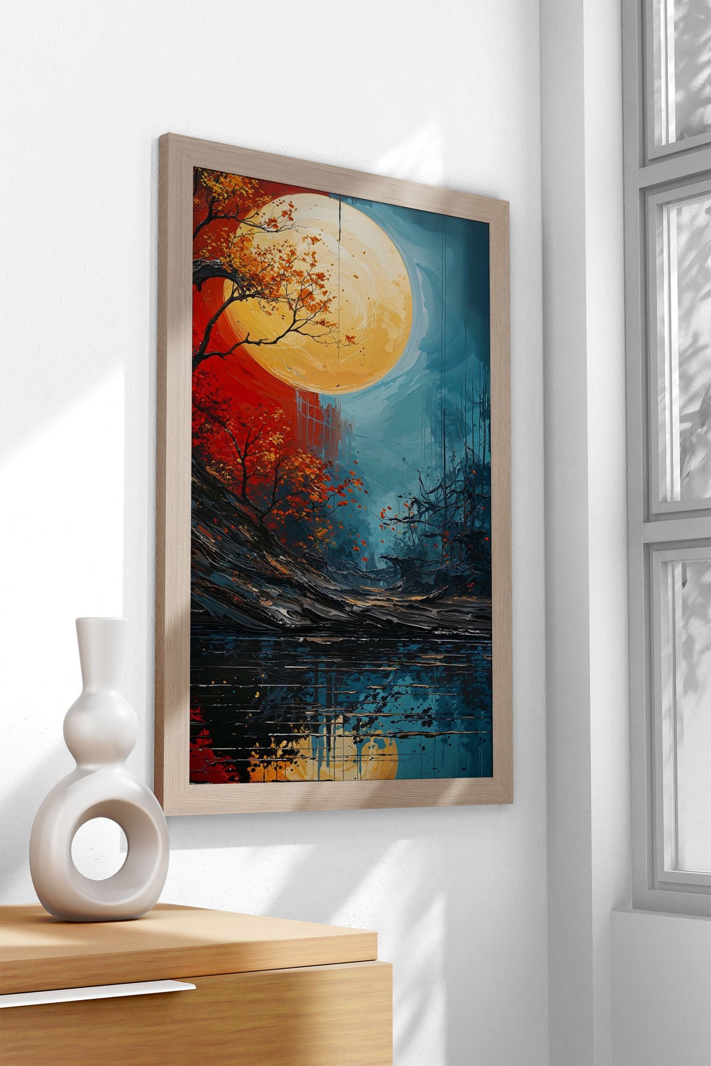 Reflections Asian Style Poster | Wall Art for Home & Office | High-Quality Print - High-Quality Visual Display