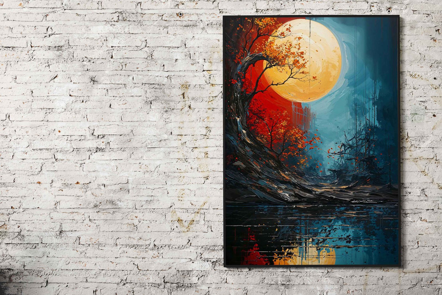 Reflections Asian Style Poster | Wall Art for Home & Office | High-Quality Print - High-Quality Visual Display