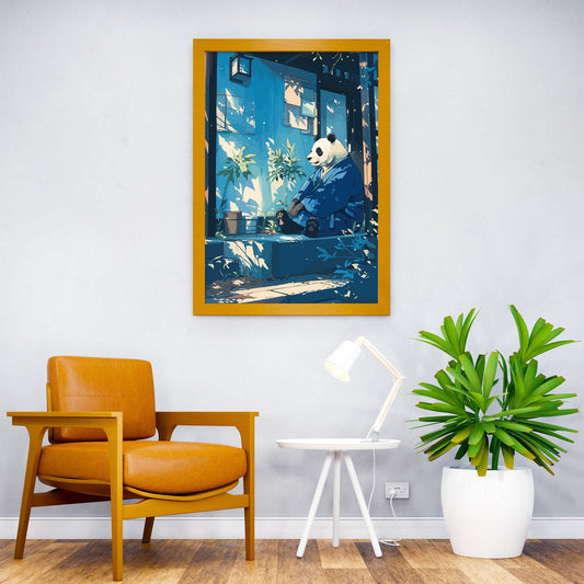 Relaxing Japanese Panda Asian Style Poster | Wall Art for Home & Office | High-Quality Print - High-Quality Visual Display