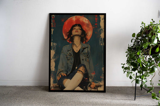 Retro Japanese Beauty Asian Style Poster | Wall Art for Home & Office | High-Quality Print - High-Quality Visual Display