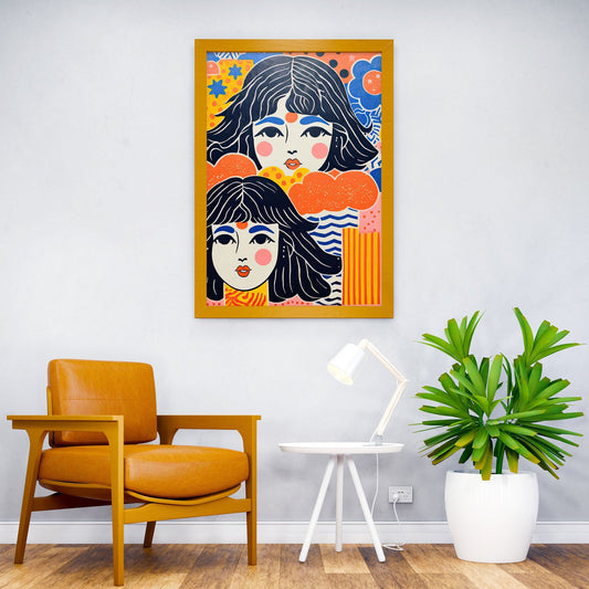 Retro Japanese Lithograph Asian Style Poster | Wall Art for Home & Office | High-Quality Print - High-Quality Visual Display