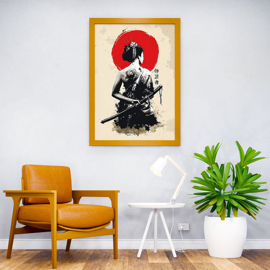 Retro Japanese Samurai Art Asian Style Poster | Wall Art for Home & Office | High-Quality Print - High-Quality Visual Display