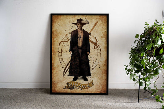 Retro Mihawk Asian Style Poster | Wall Art for Home & Office | High-Quality Print - High-Quality Visual Display