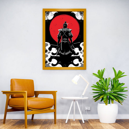 SAMURAI GRUNGE STYLE Asian Style Poster | Wall Art for Home & Office | High-Quality Print - High-Quality Visual Display