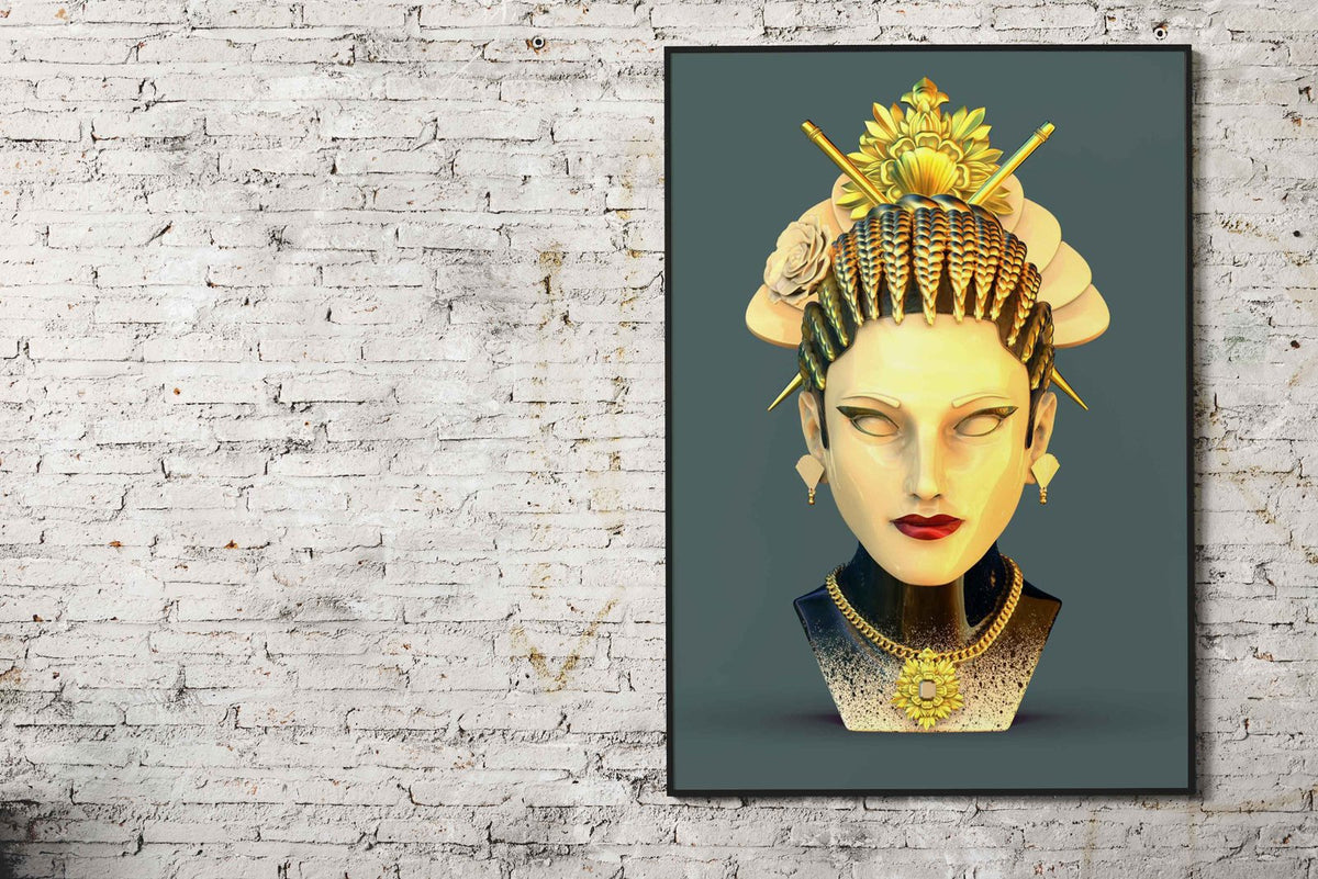 SHIRO GEISHA Asian Style Poster | Wall Art for Home & Office | High-Quality Print - High-Quality Visual Display