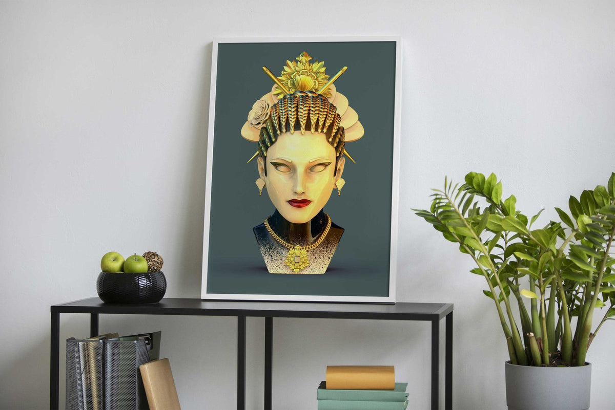 SHIRO GEISHA Asian Style Poster | Wall Art for Home & Office | High-Quality Print - High-Quality Visual Display