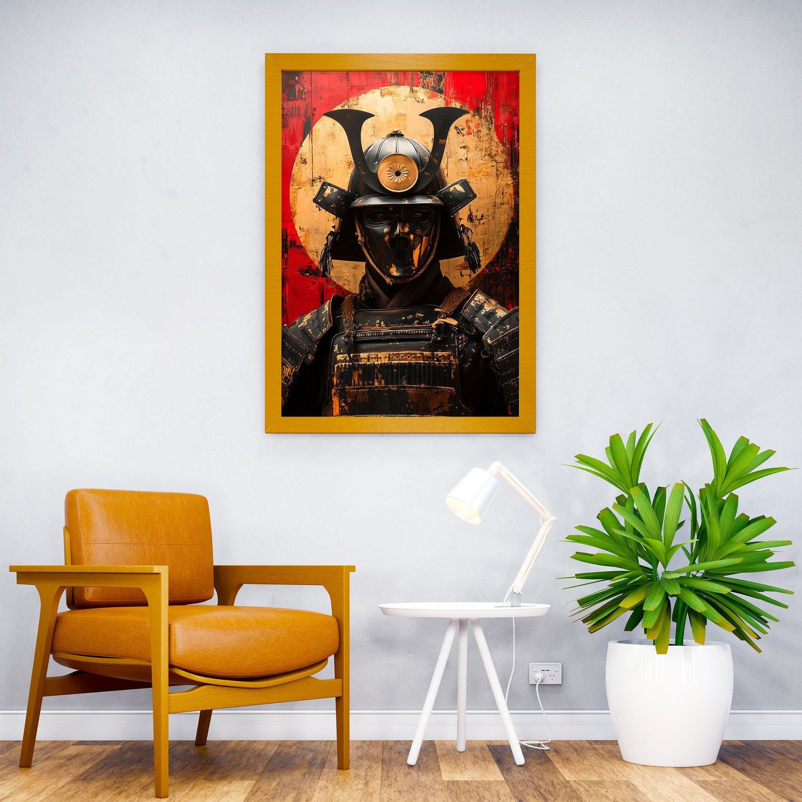 Samurai Armor Portrait Asian Style Poster | Wall Art for Home & Office | High-Quality Print - High-Quality Visual Display