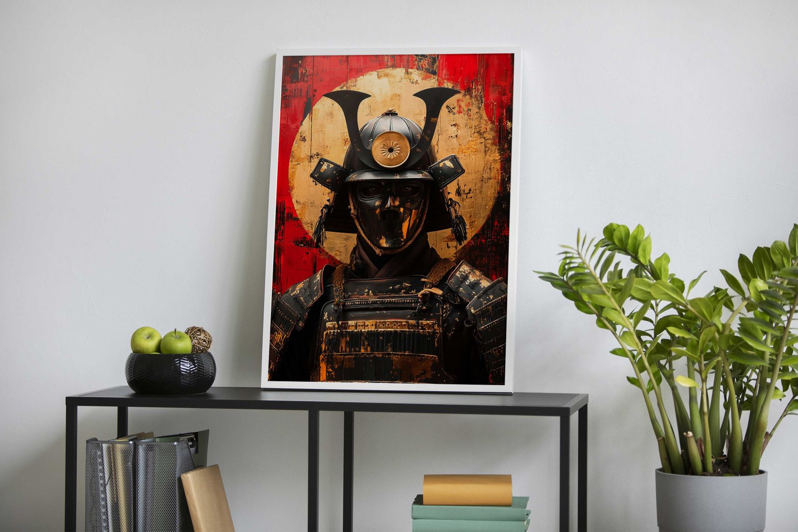 Samurai Armor Portrait Asian Style Poster | Wall Art for Home & Office | High-Quality Print - High-Quality Visual Display