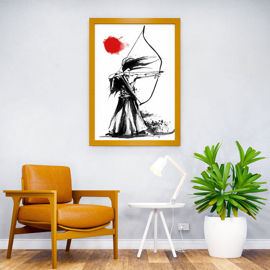 Samurai Bow Arrow Japan Asian Style Poster | Wall Art for Home & Office | High-Quality Print - High-Quality Visual Display