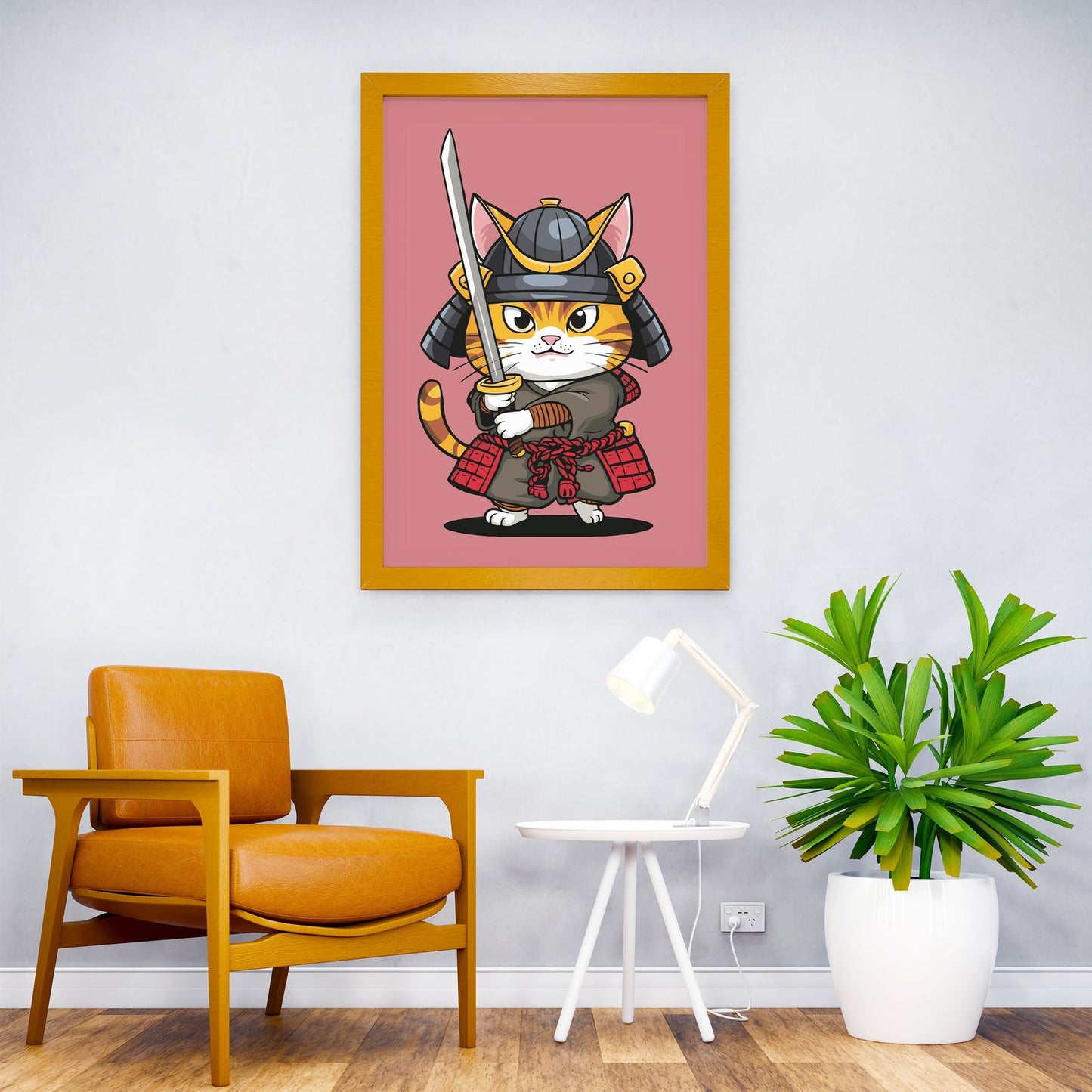 Samurai Cat Chronicles Asian Style Poster | Wall Art for Home & Office | High-Quality Print - High-Quality Visual Display