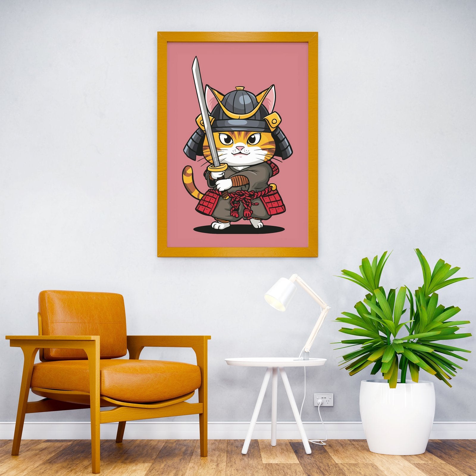 Samurai Cat Chronicles Asian Style Poster | Wall Art for Home & Office | High-Quality Print - High-Quality Visual Display
