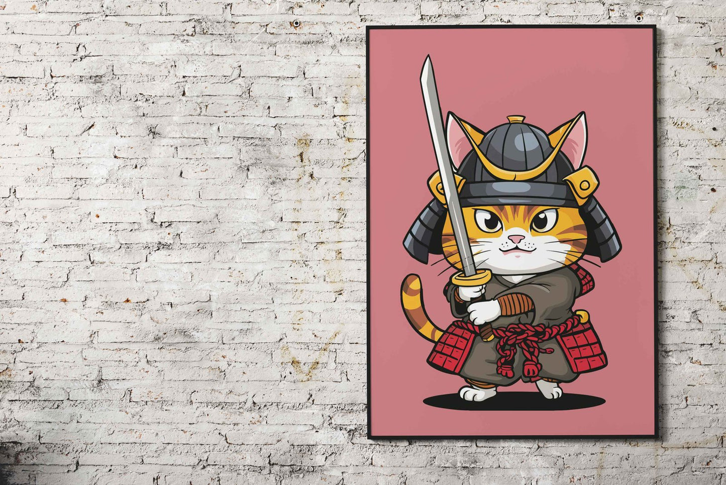 Samurai Cat Chronicles Asian Style Poster | Wall Art for Home & Office | High-Quality Print - High-Quality Visual Display