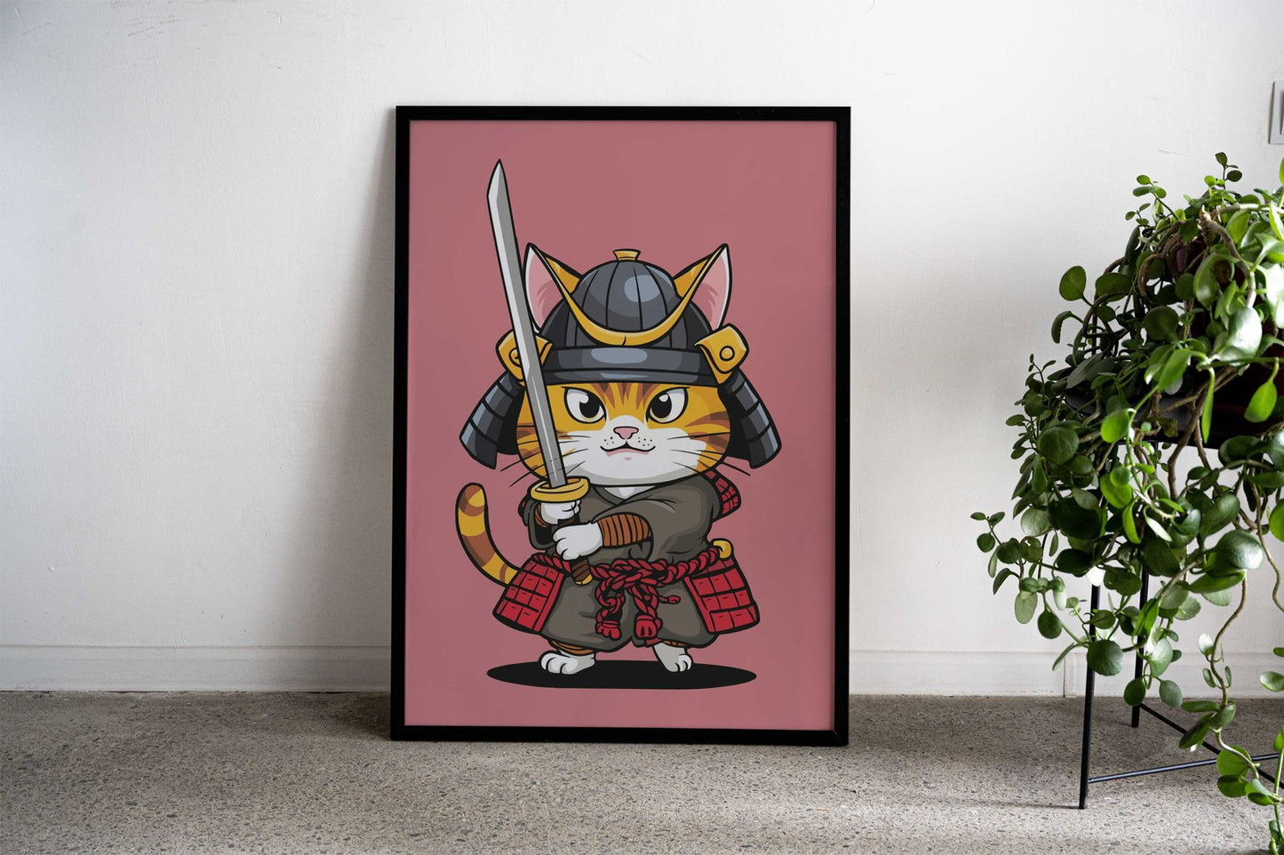 Samurai Cat Chronicles Asian Style Poster | Wall Art for Home & Office | High-Quality Print - High-Quality Visual Display