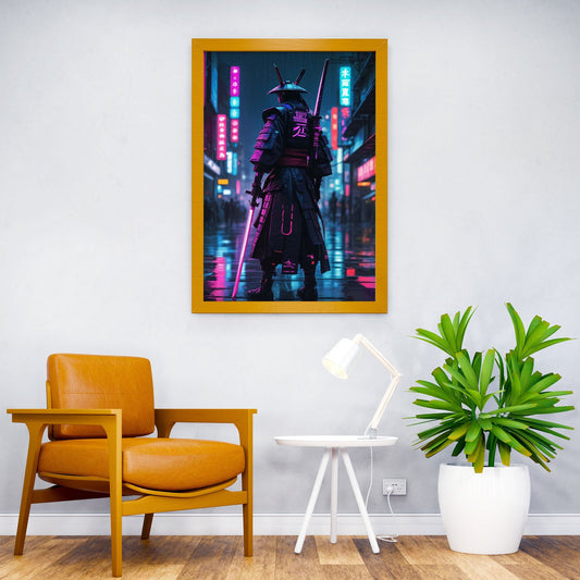 Samurai Cyberpunk Japanese Asian Style Poster | Wall Art for Home & Office | High-Quality Print - High-Quality Visual Display