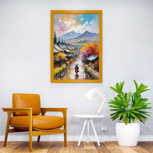Samurai District Asian Style Poster | Wall Art for Home & Office | High-Quality Print - High-Quality Visual Display