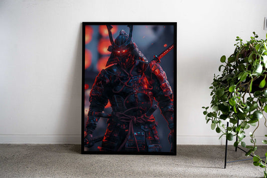 Samurai Fighter Warrior Asian Style Poster | Wall Art for Home & Office | High-Quality Print - High-Quality Visual Display