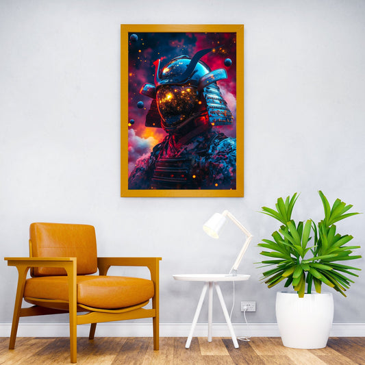 Samurai Galaxy Warrior Asian Style Poster | Wall Art for Home & Office | High-Quality Print - High-Quality Visual Display