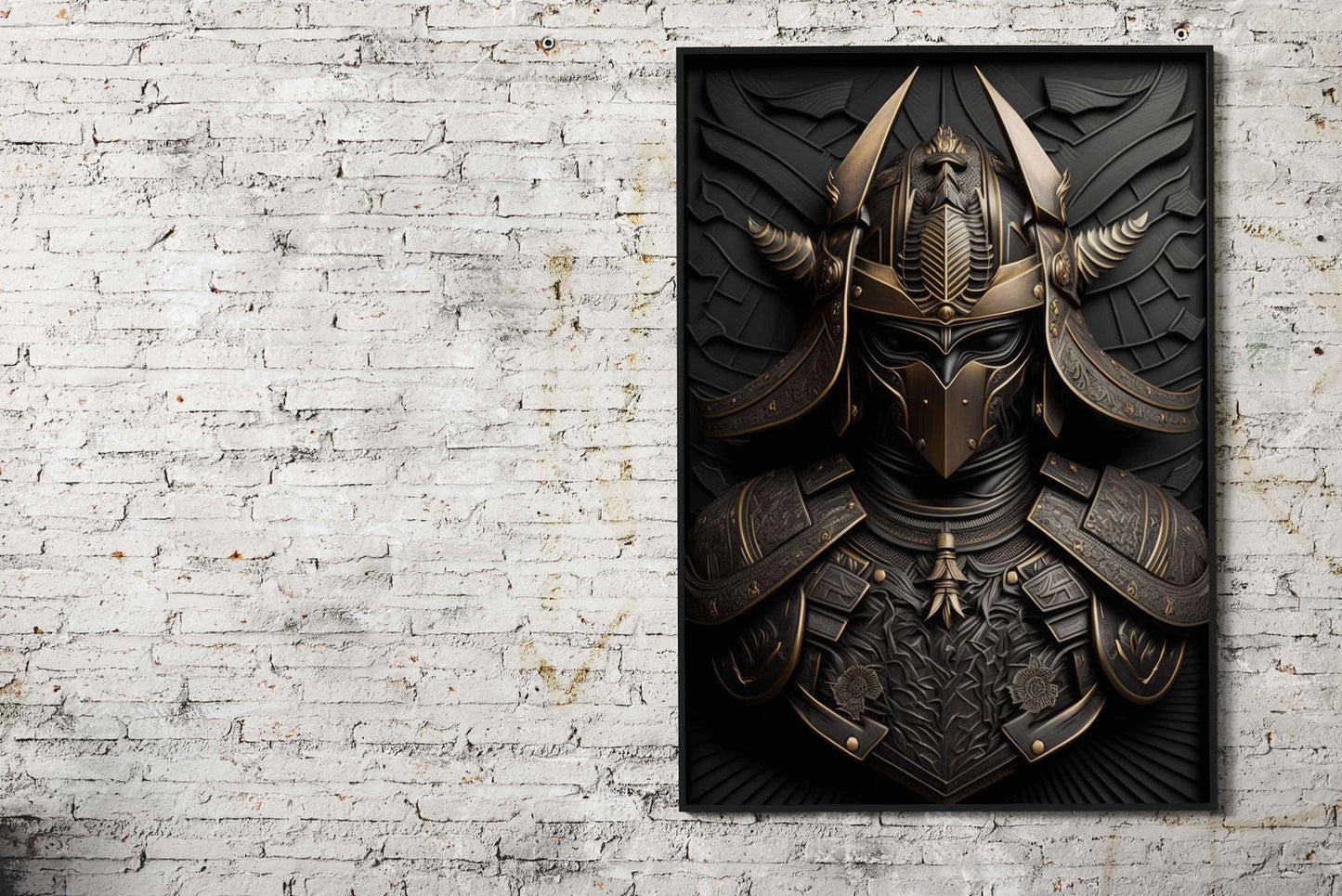 Samurai Gold Deco Asian Style Poster | Wall Art for Home & Office | High-Quality Print - High-Quality Visual Display