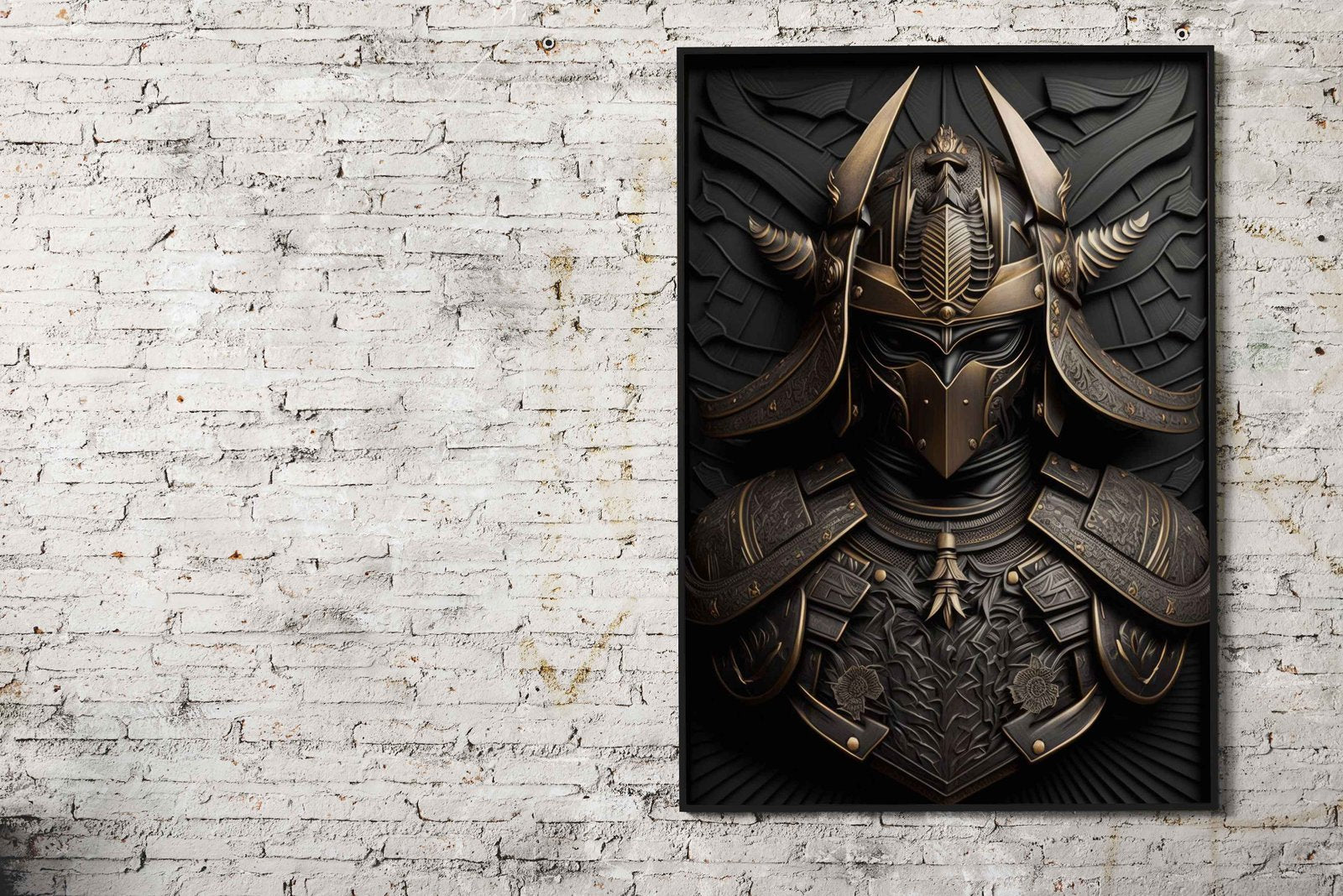 Samurai Gold Deco Asian Style Poster | Wall Art for Home & Office | High-Quality Print - High-Quality Visual Display