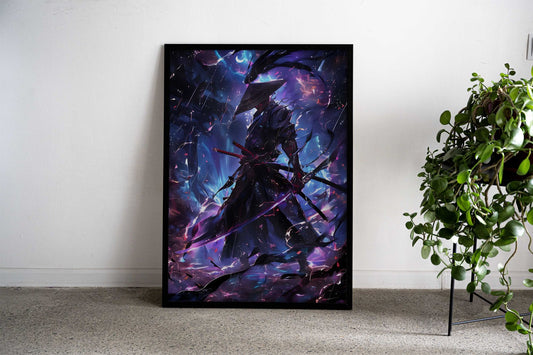 Samurai Harmony Universe Asian Style Poster | Wall Art for Home & Office | High-Quality Print - High-Quality Visual Display