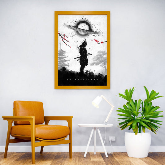 Samurai Interstellar Asian Style Poster | Wall Art for Home & Office | High-Quality Print - High-Quality Visual Display