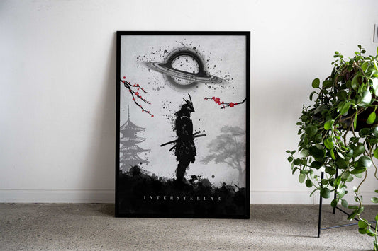 Samurai Interstellar Asian Style Poster | Wall Art for Home & Office | High-Quality Print - High-Quality Visual Display