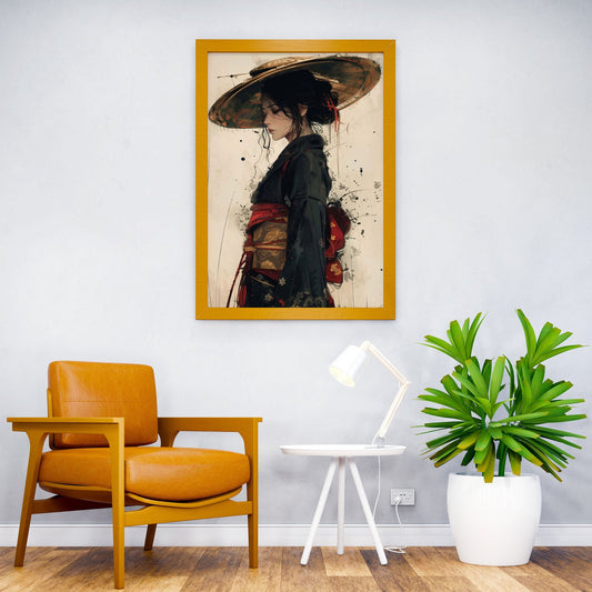 Samurai Japan Female Asian Style Poster | Wall Art for Home & Office | High-Quality Print - High-Quality Visual Display