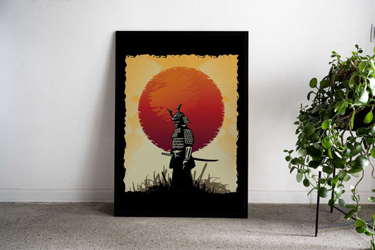 Samurai Japan Fighter Asian Style Poster | Wall Art for Home & Office | High-Quality Print - High-Quality Visual Display