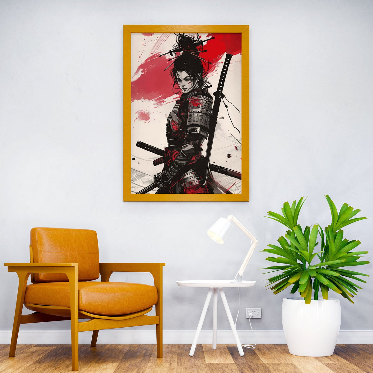 Samurai Japan Geisha Asian Style Poster | Wall Art for Home & Office | High-Quality Print - High-Quality Visual Display