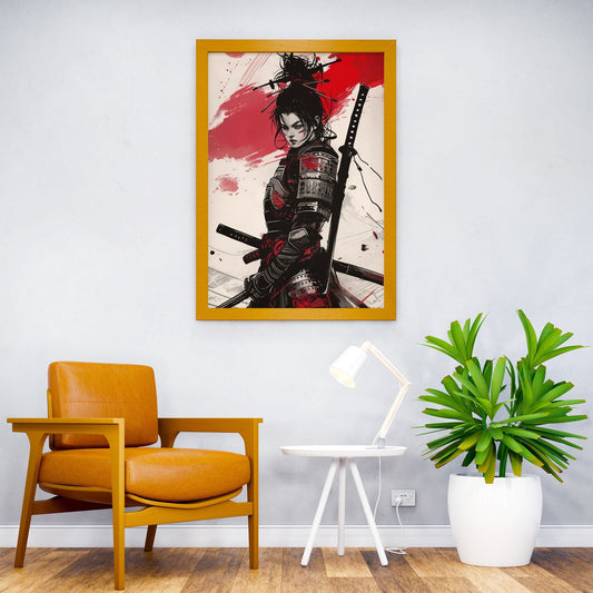 Samurai Japan Geisha Asian Style Poster | Wall Art for Home & Office | High-Quality Print - High-Quality Visual Display