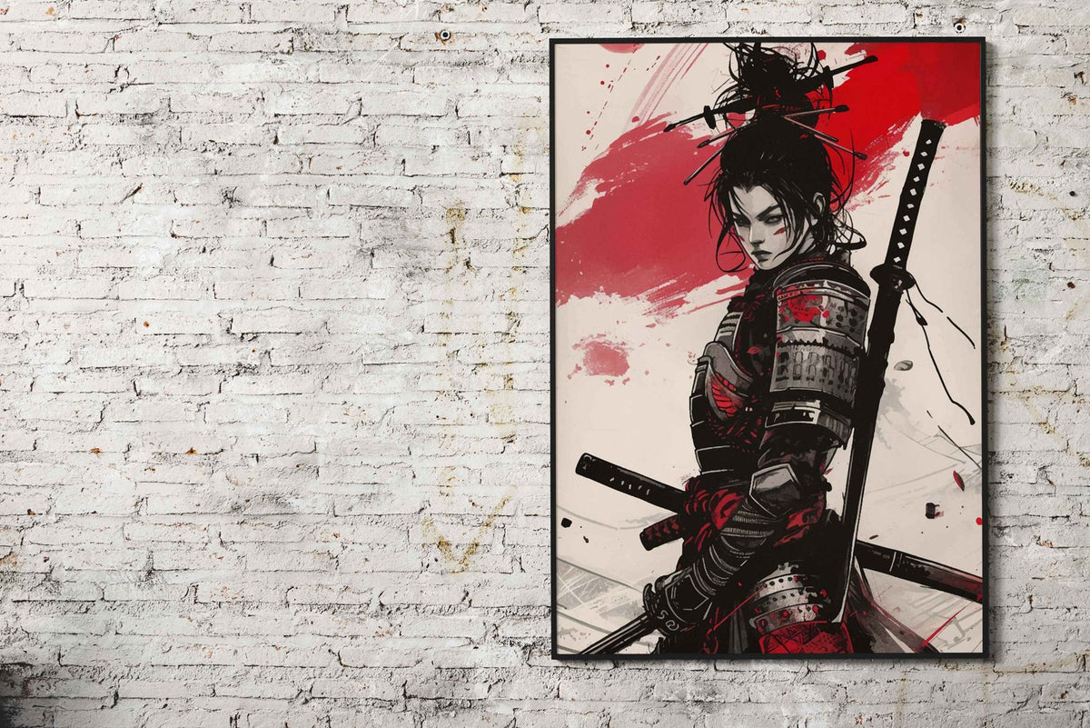 Samurai Japan Geisha Asian Style Poster | Wall Art for Home & Office | High-Quality Print - High-Quality Visual Display