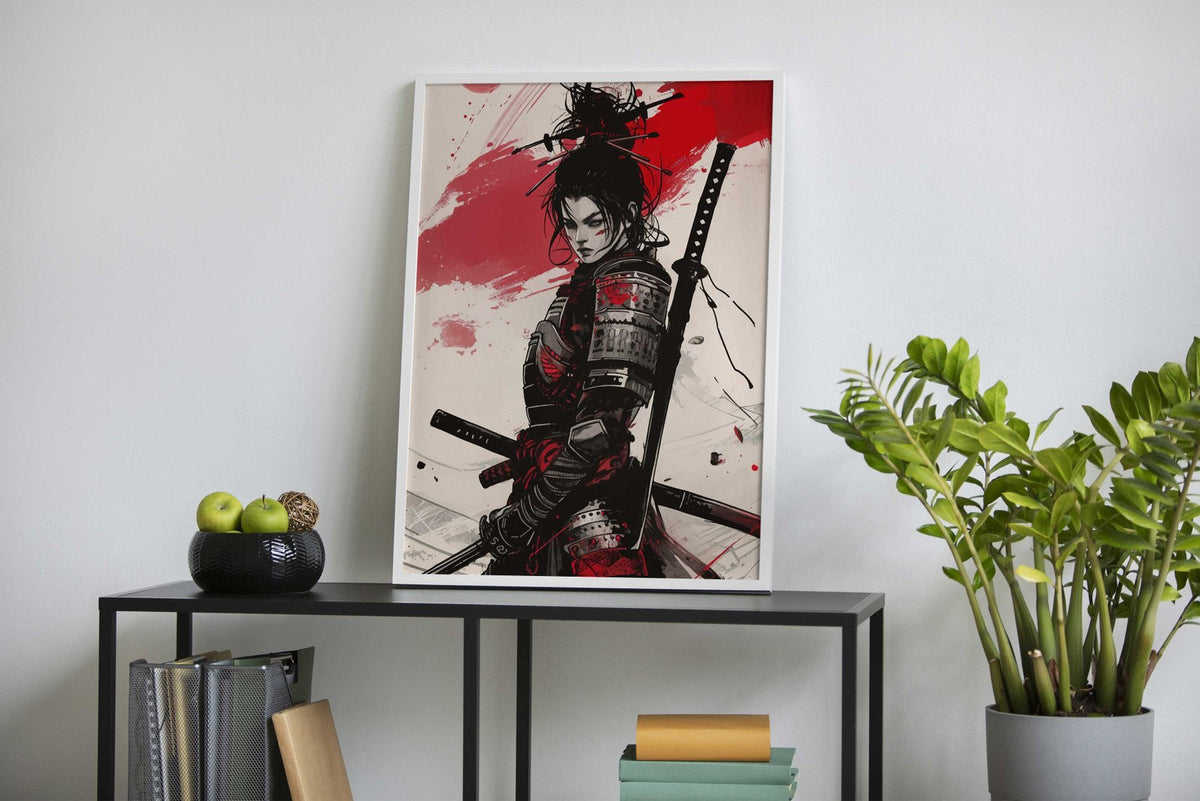 Samurai Japan Geisha Asian Style Poster | Wall Art for Home & Office | High-Quality Print - High-Quality Visual Display