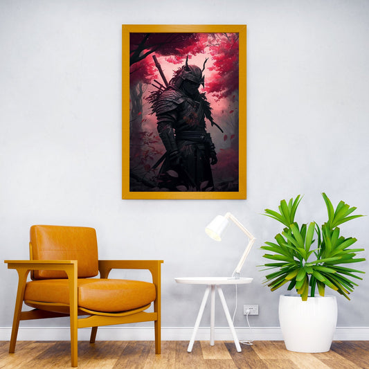 Samurai Japanese Cherry Asian Style Poster | Wall Art for Home & Office | High-Quality Print - High-Quality Visual Display