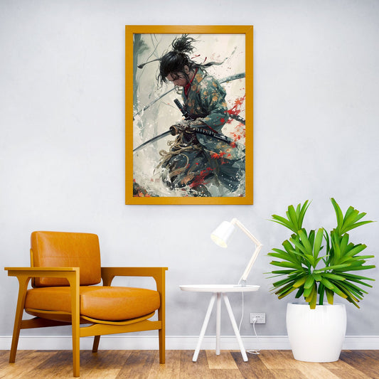 Samurai Japanese Geisha Asian Style Poster | Wall Art for Home & Office | High-Quality Print - High-Quality Visual Display