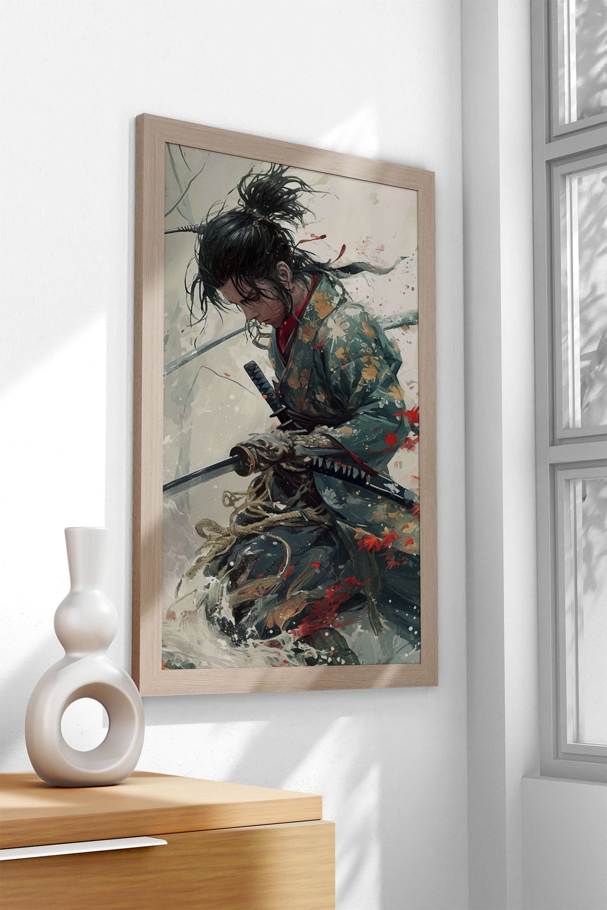 Samurai Japanese Geisha Asian Style Poster | Wall Art for Home & Office | High-Quality Print - High-Quality Visual Display