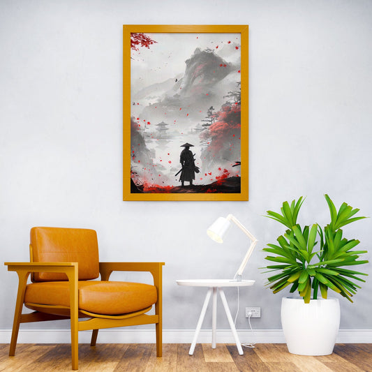 Samurai Japanese Landscape Asian Style Poster | Wall Art for Home & Office | High-Quality Print - High-Quality Visual Display