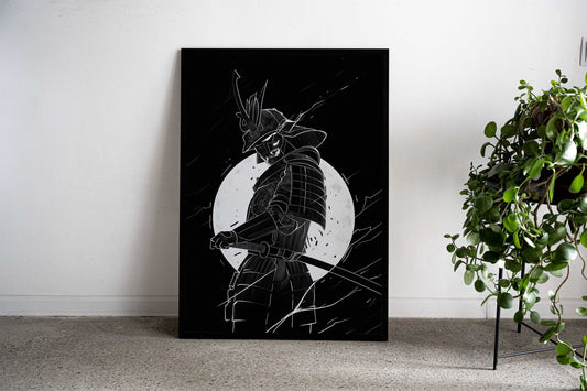 Samurai Japanese Warrior Asian Style Poster | Wall Art for Home & Office | High-Quality Print - High-Quality Visual Display