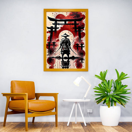 Samurai Katsumi Asian Style Poster | Wall Art for Home & Office | High-Quality Print - High-Quality Visual Display