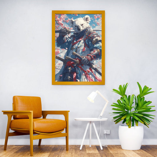 Samurai Koala Asian Style Poster | Wall Art for Home & Office | High-Quality Print - High-Quality Visual Display