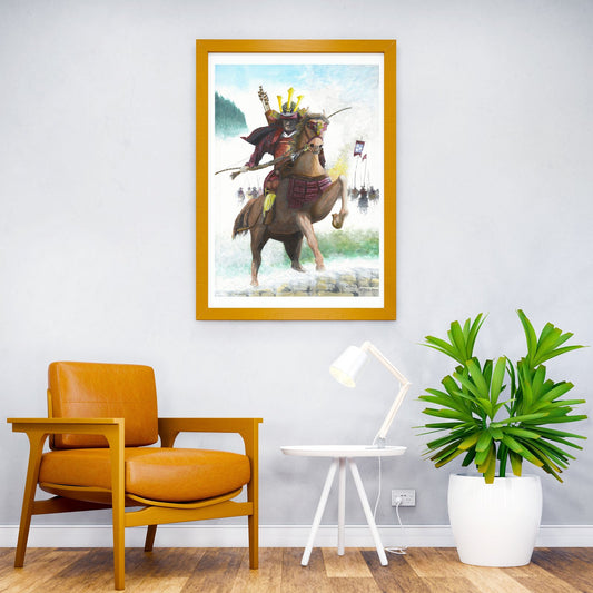 Samurai Kusunoki Masashige Asian Style Poster | Wall Art for Home & Office | High-Quality Print - High-Quality Visual Display