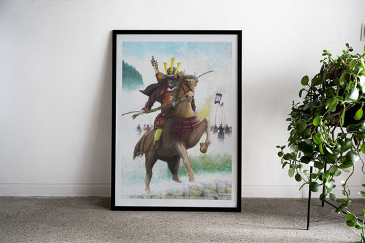 Samurai Kusunoki Masashige Asian Style Poster | Wall Art for Home & Office | High-Quality Print - High-Quality Visual Display