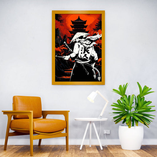 Samurai Memento Mori Asian Style Poster | Wall Art for Home & Office | High-Quality Print - High-Quality Visual Display